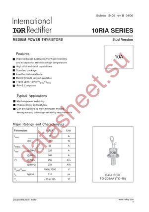 10RIA80 datasheet  